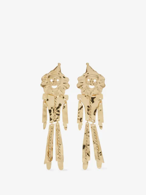 Tory Burch runway clown earrings