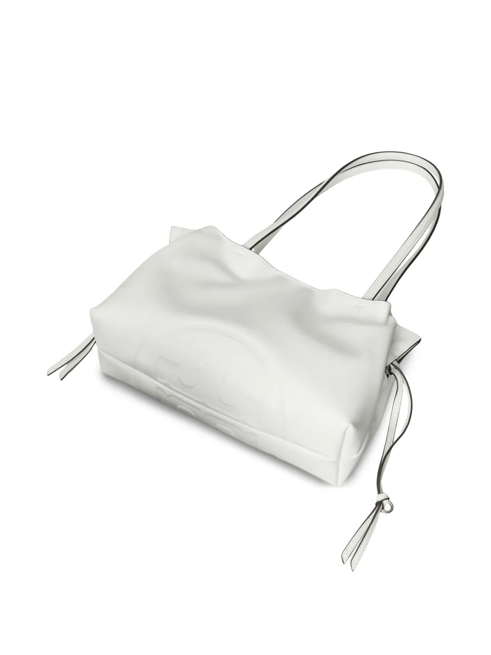 Tory Burch Kleine Ella Natuura™ shopper met trekkoord Wit