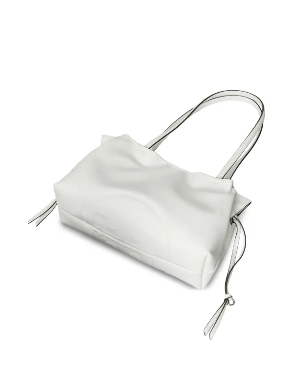 Tory Burch Small Ella Natuura™ Drawstring Tote | White | FARFETCH
