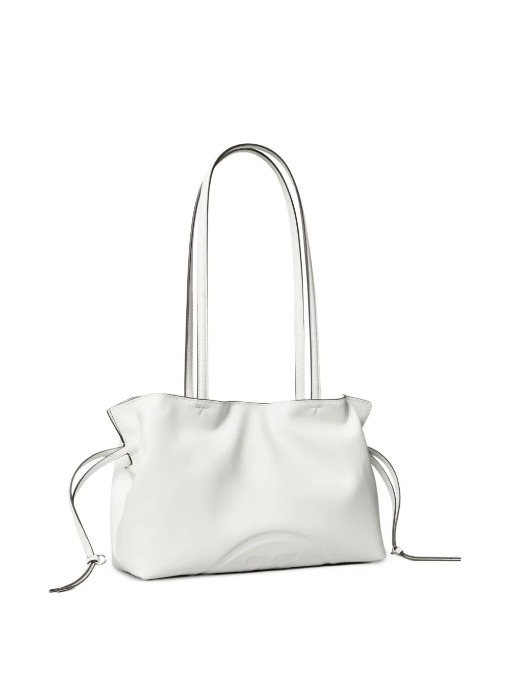 Tory Burch Kleine Ella Natuura™ shopper met trekkoord Wit