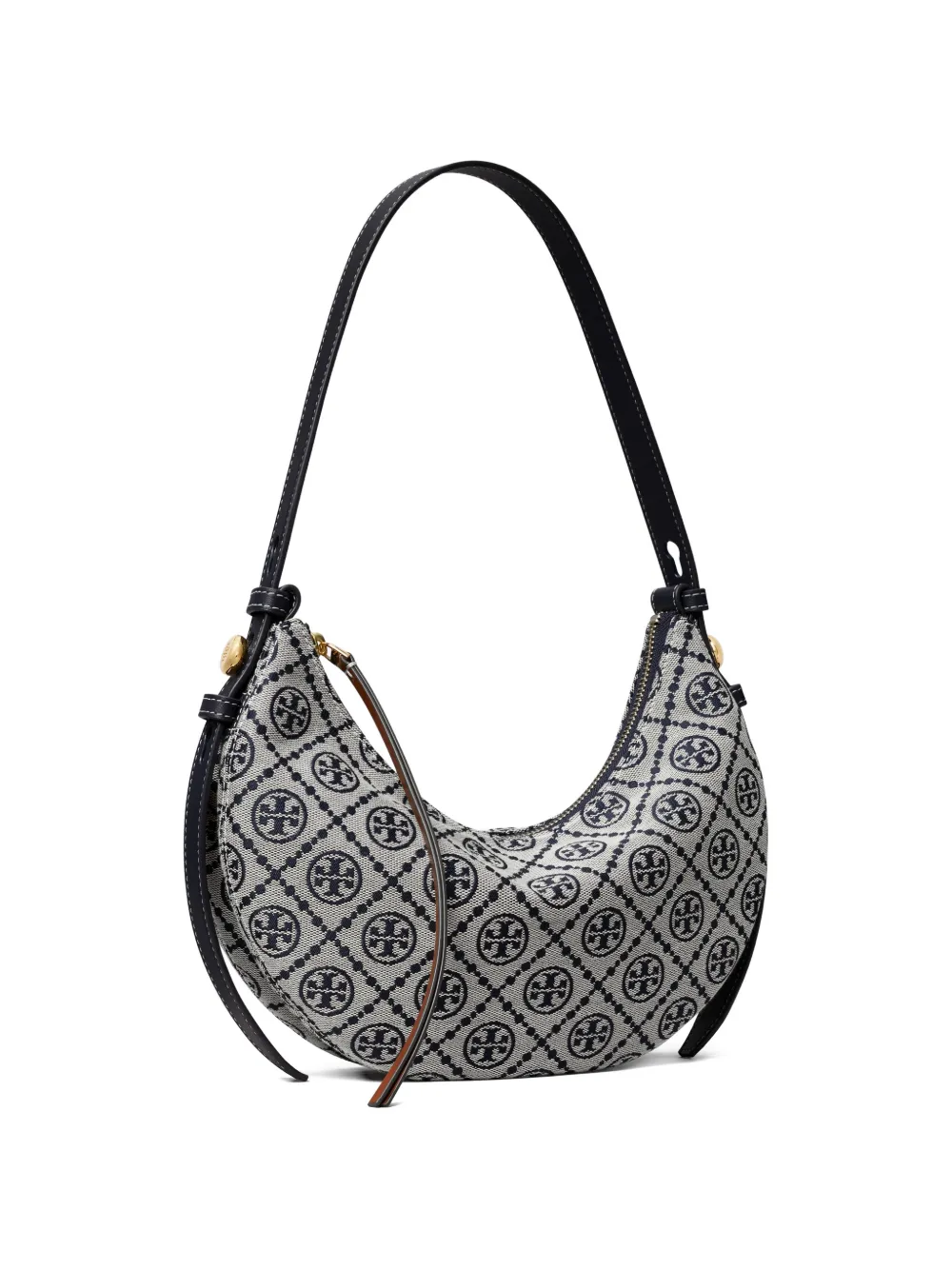 Tory Burch Romy Half Moon schoudertas met patroon Grijs