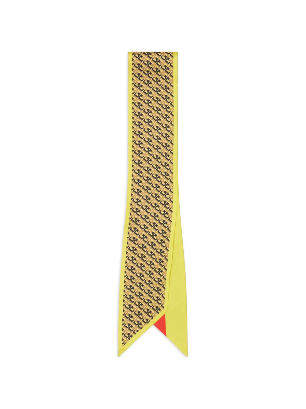 Tory Burch T Link patterned silk tie - Gelb
