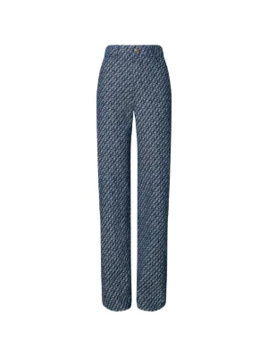 jean paul gaultier チェックパンツ ベロア フレア Jean Paul Gaultier チェック フレアパンツ | ブルー | FARFETCH JP