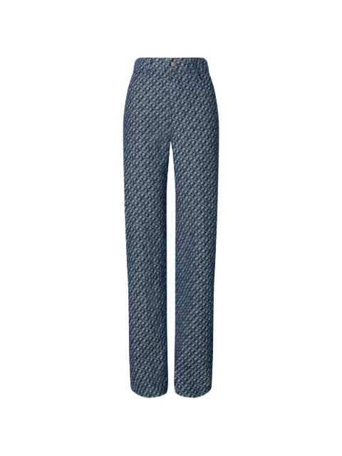 Tory Burch patterned straight-leg jeans