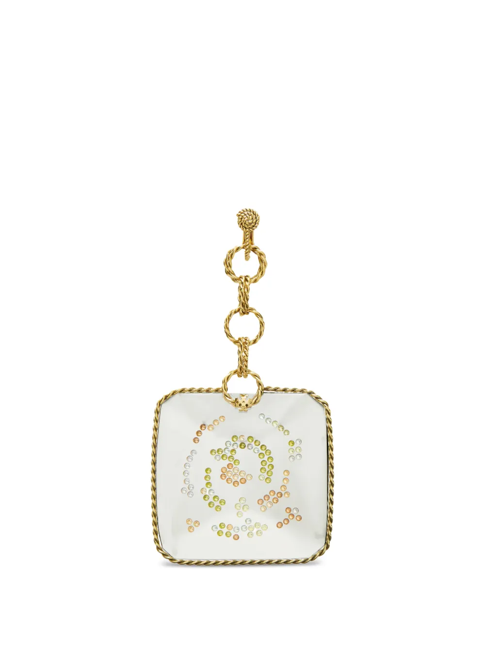  Tory Burch Runway Square Swirl Drop Earrings - Gold 