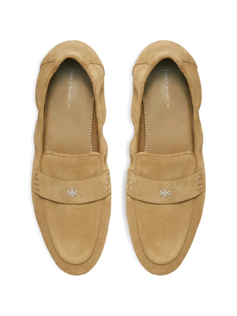 Tory Burch Ballerina-loafers met applicatie Beige