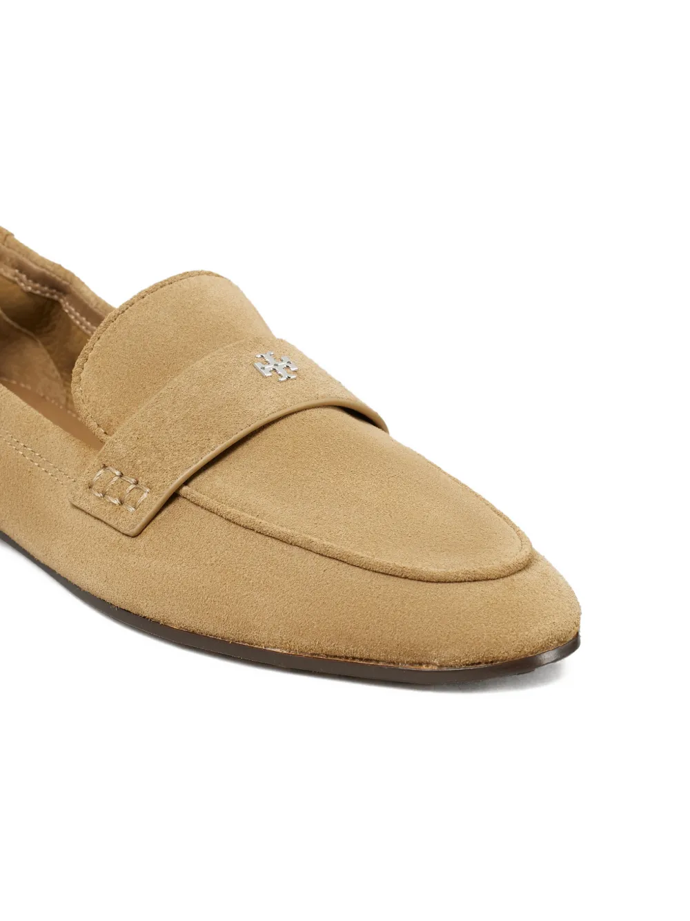 Tory Burch Ballerina-loafers met applicatie Beige