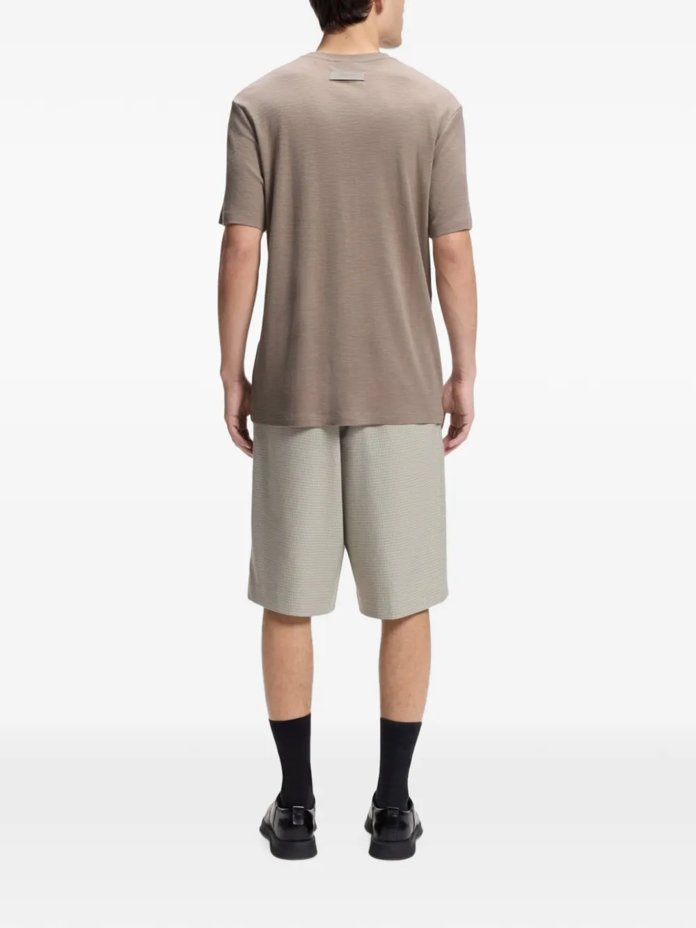 HUGO T-shirt met ronde hals Grijs