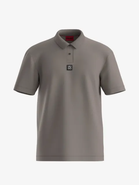 HUGO playera tipo polo con parche del logo