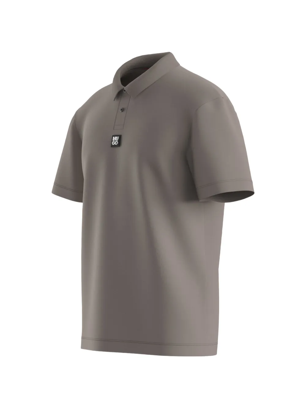 HUGO Poloshirt met logopatch Grijs