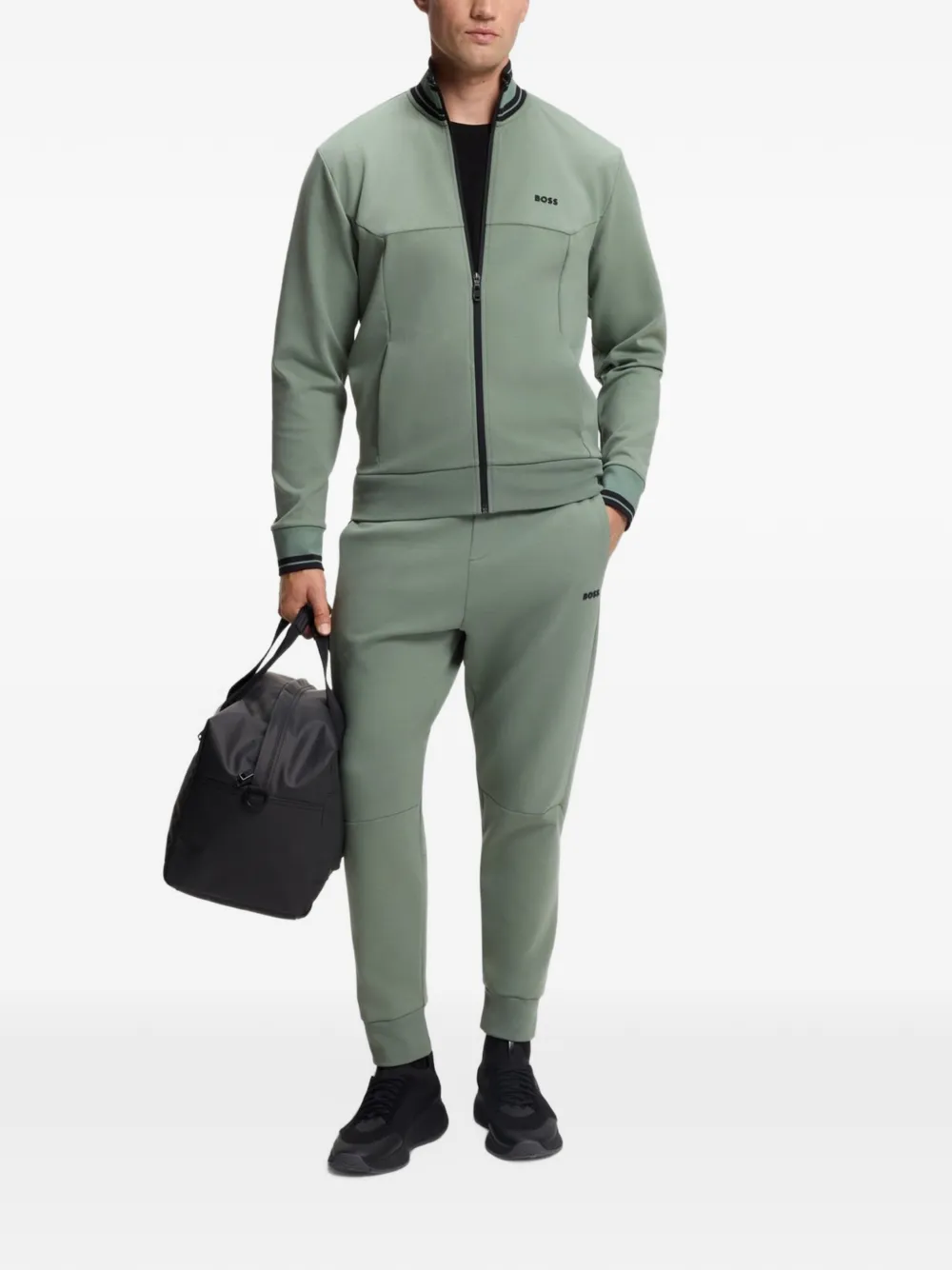 BOSS T-shirt met ronde hals Zwart