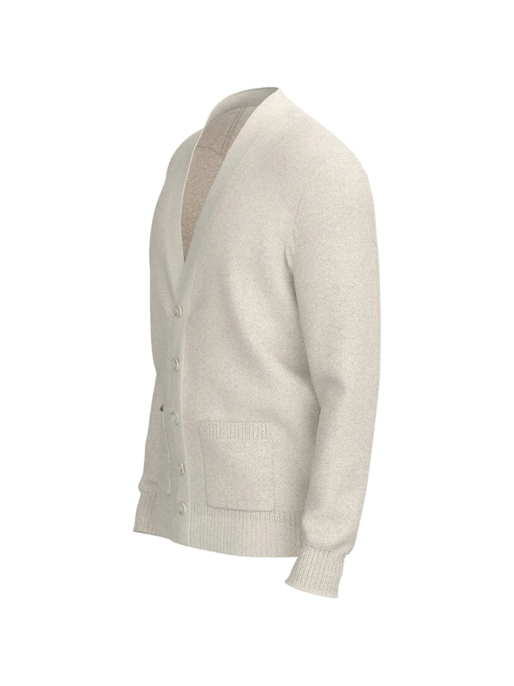  Boss Patch-pocket V-neck Cardigan - Neutrals 