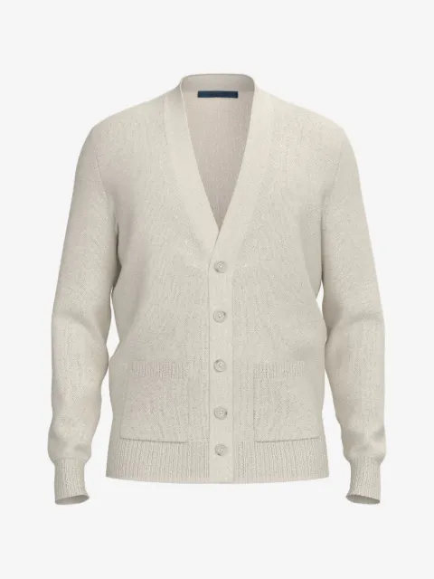 BOSS x Beckham patch-pocket V-neck cardigan