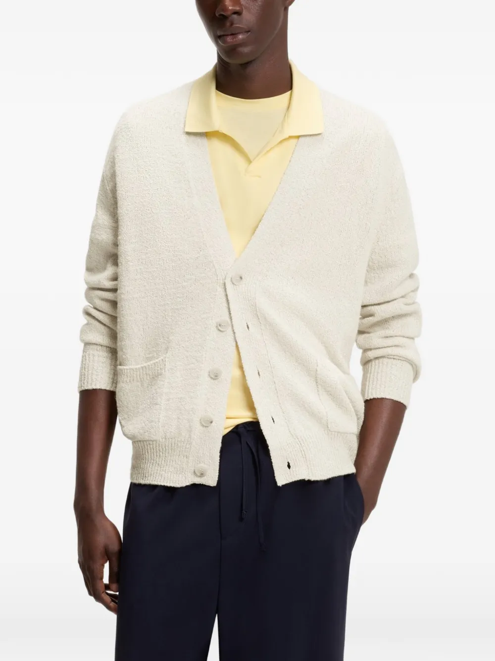 BOSS by Beckham vest van katoenblend Beige