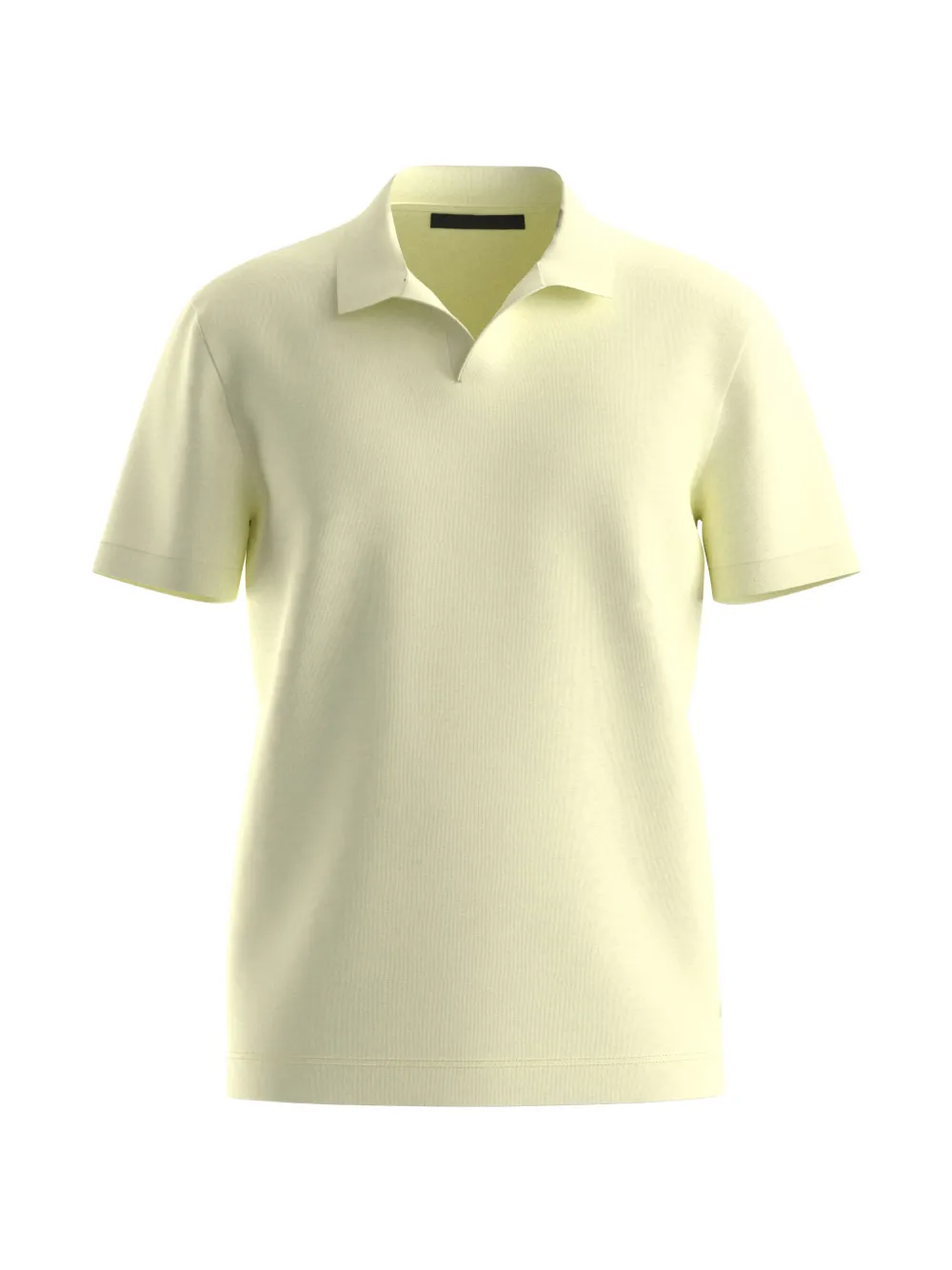 BOSS Geripptes T-Shirt - Gelb
