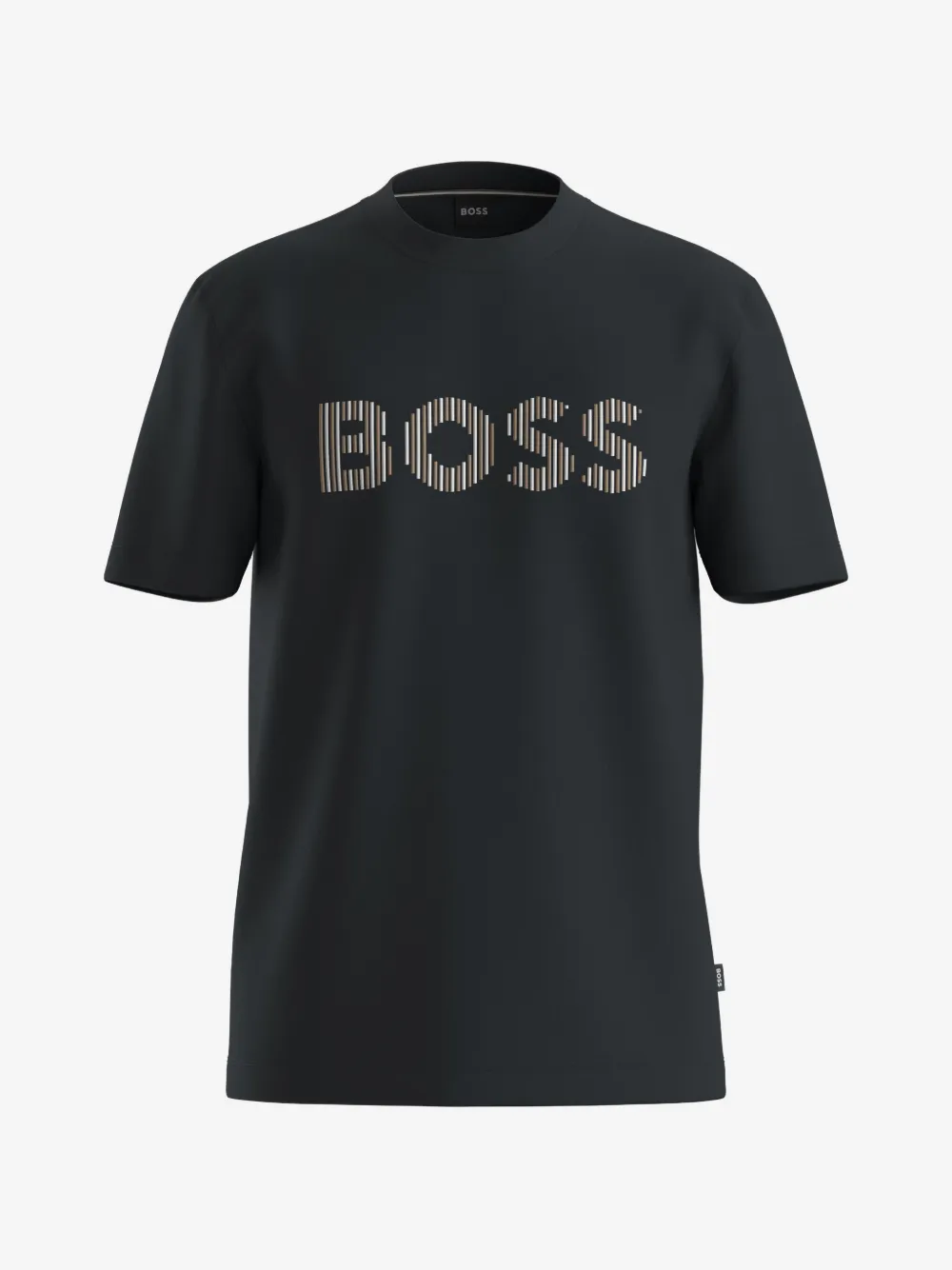 BOSS ストライプ Tシャツ | ブラック | Image 1