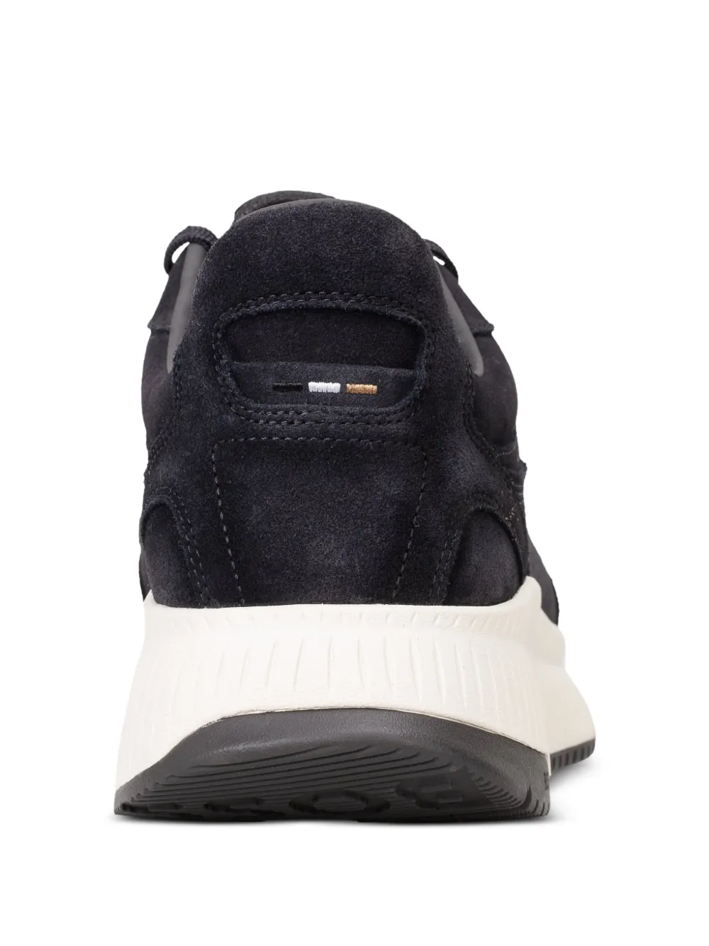 BOSS Leren sneakers Blauw