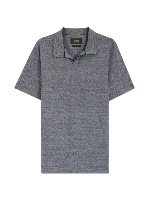 BOSS Camisa polo com colarinho V