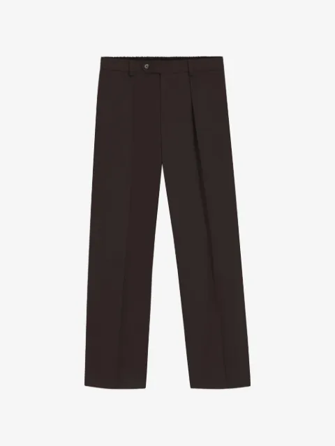 BOSS x Beckham pleated front trousers in cotton 