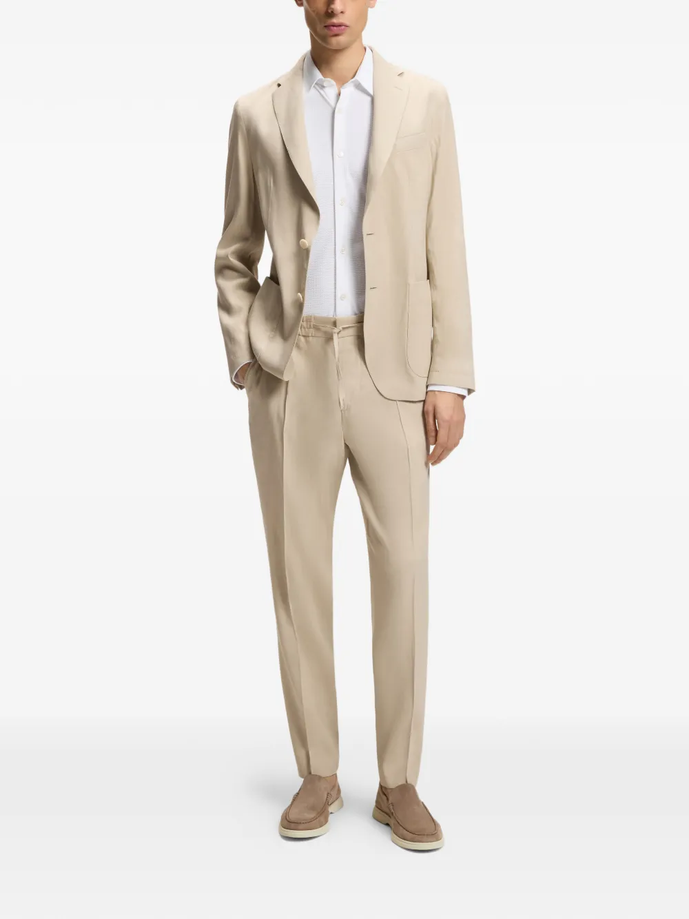 BOSS Suède loafers Beige