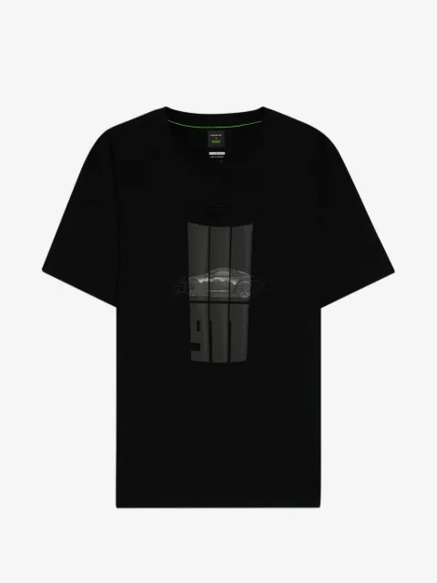 BOSS x Porsche t-shirt en coton à imprimé réfléchissant