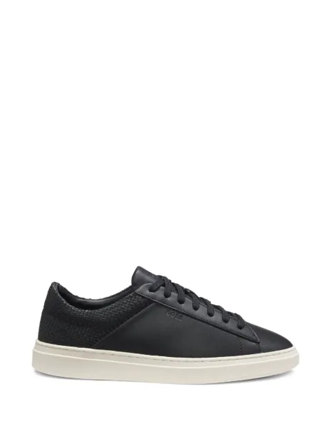BOSS textured leather sneakers