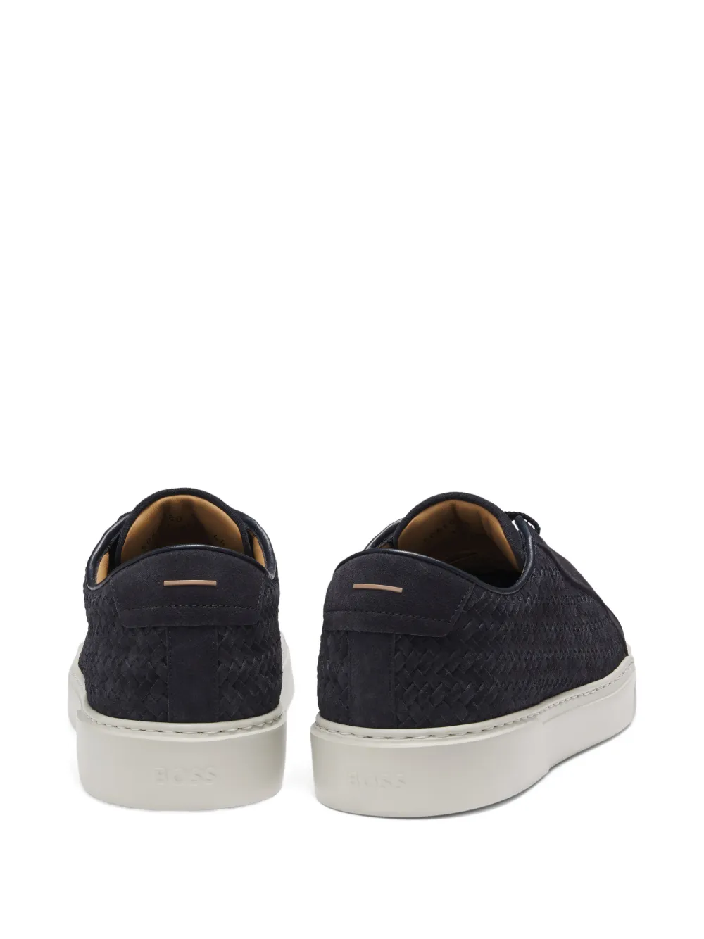 BOSS Sneakers met textuur Blauw