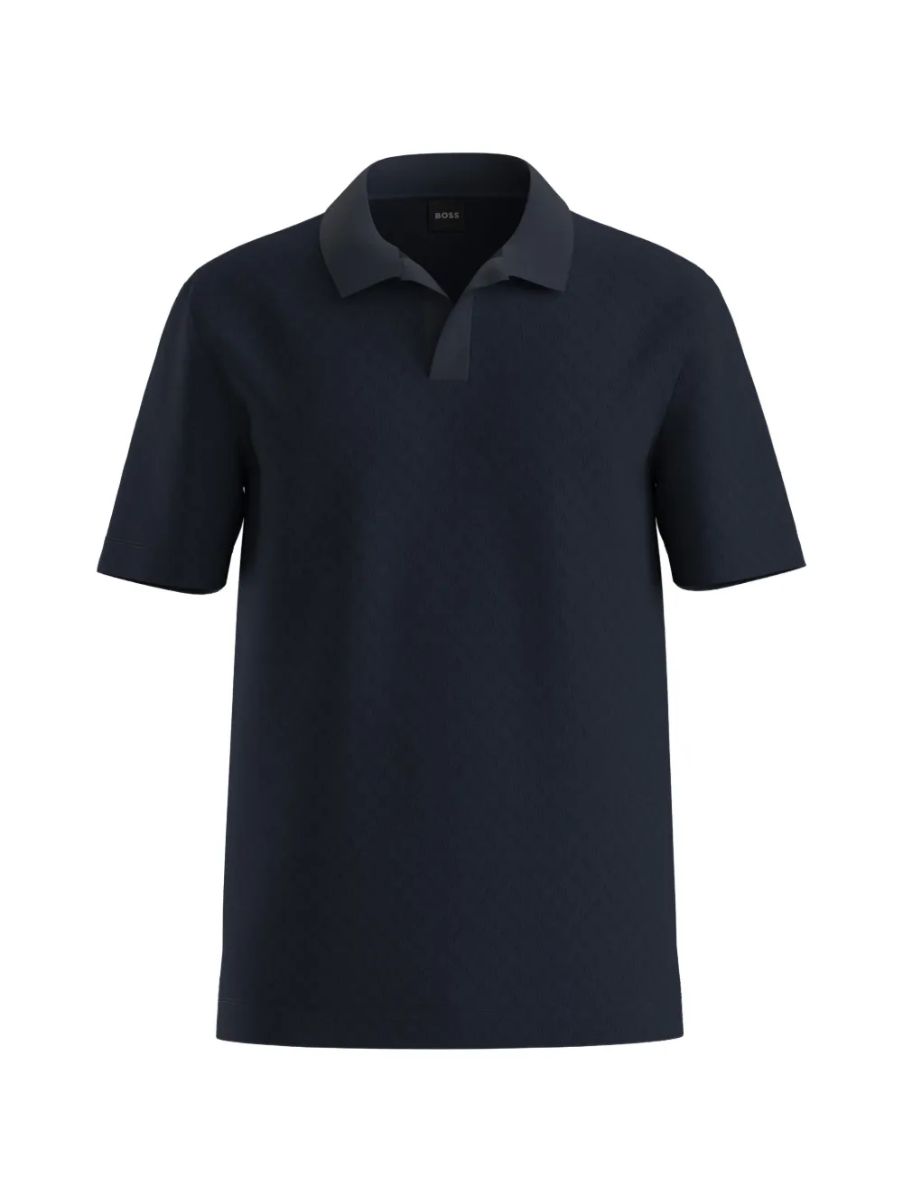 BOSS Texturiertes T-Shirt - Blau