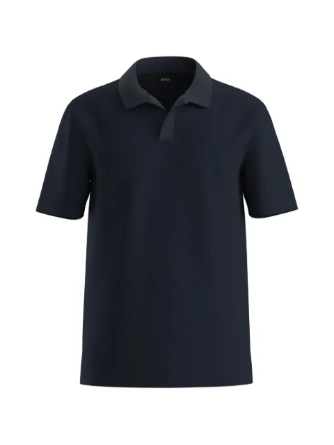 BOSS textured T-shirt