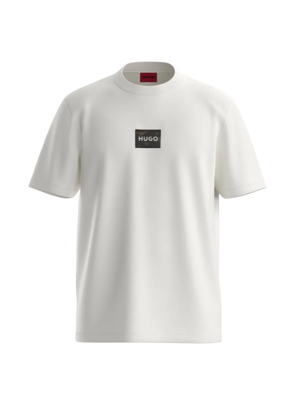 HUGO 로고 패치 티셔츠 | 화이트 | Image 1