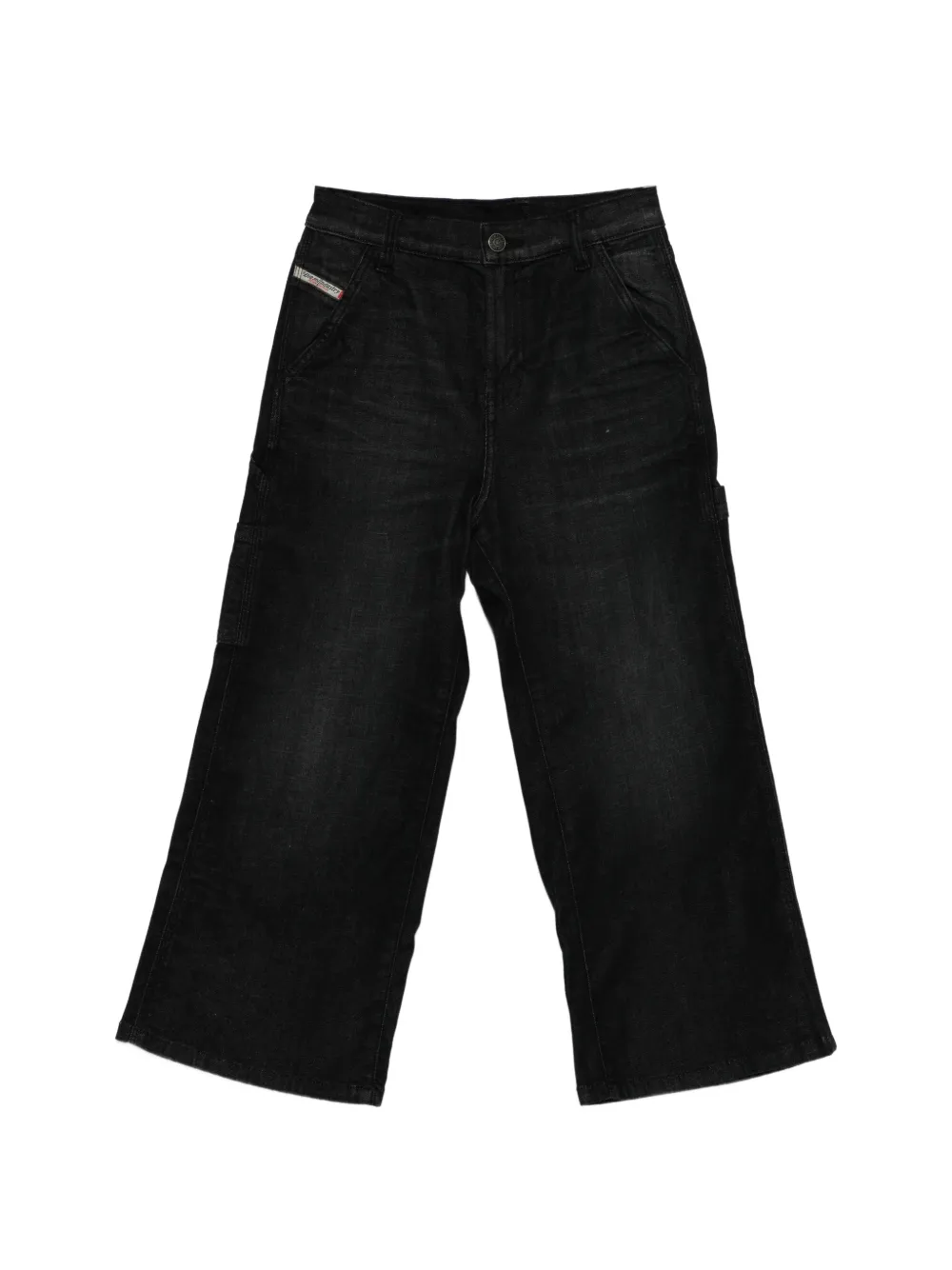 Diesel Kids D-Argjx-Work-J low-waist denim jeans - Nero