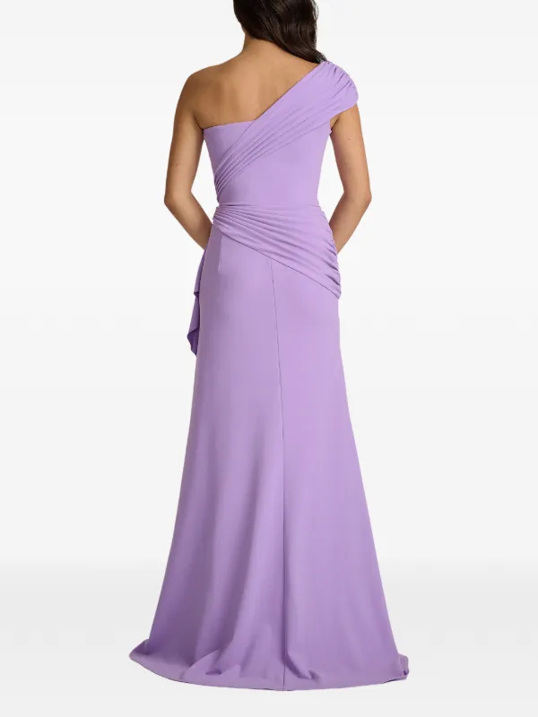 tadashi shoji purple dress Nyssa Bishop Sleeve Dress