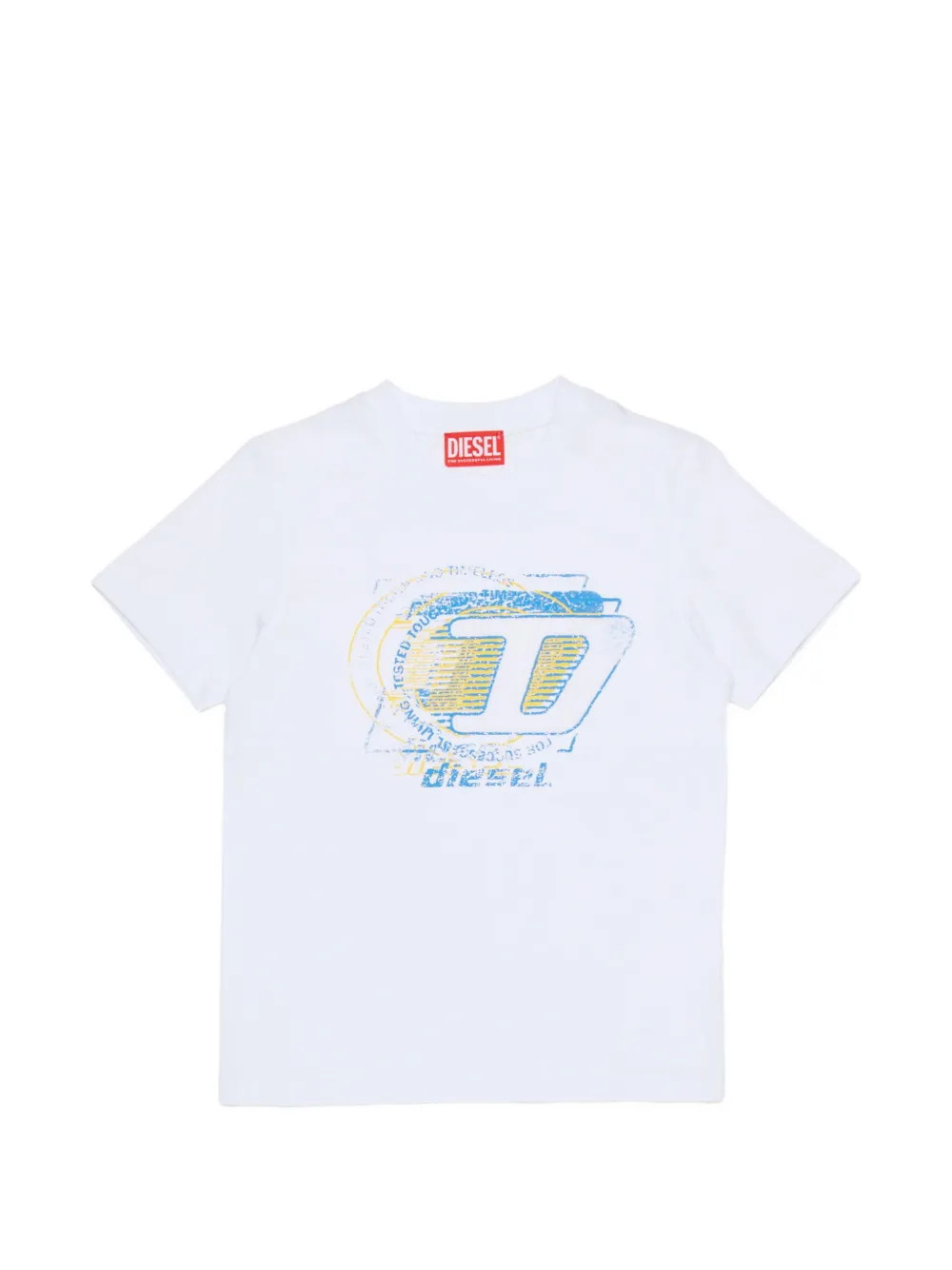Diesel Kids logo-print T-shirt - Bianco