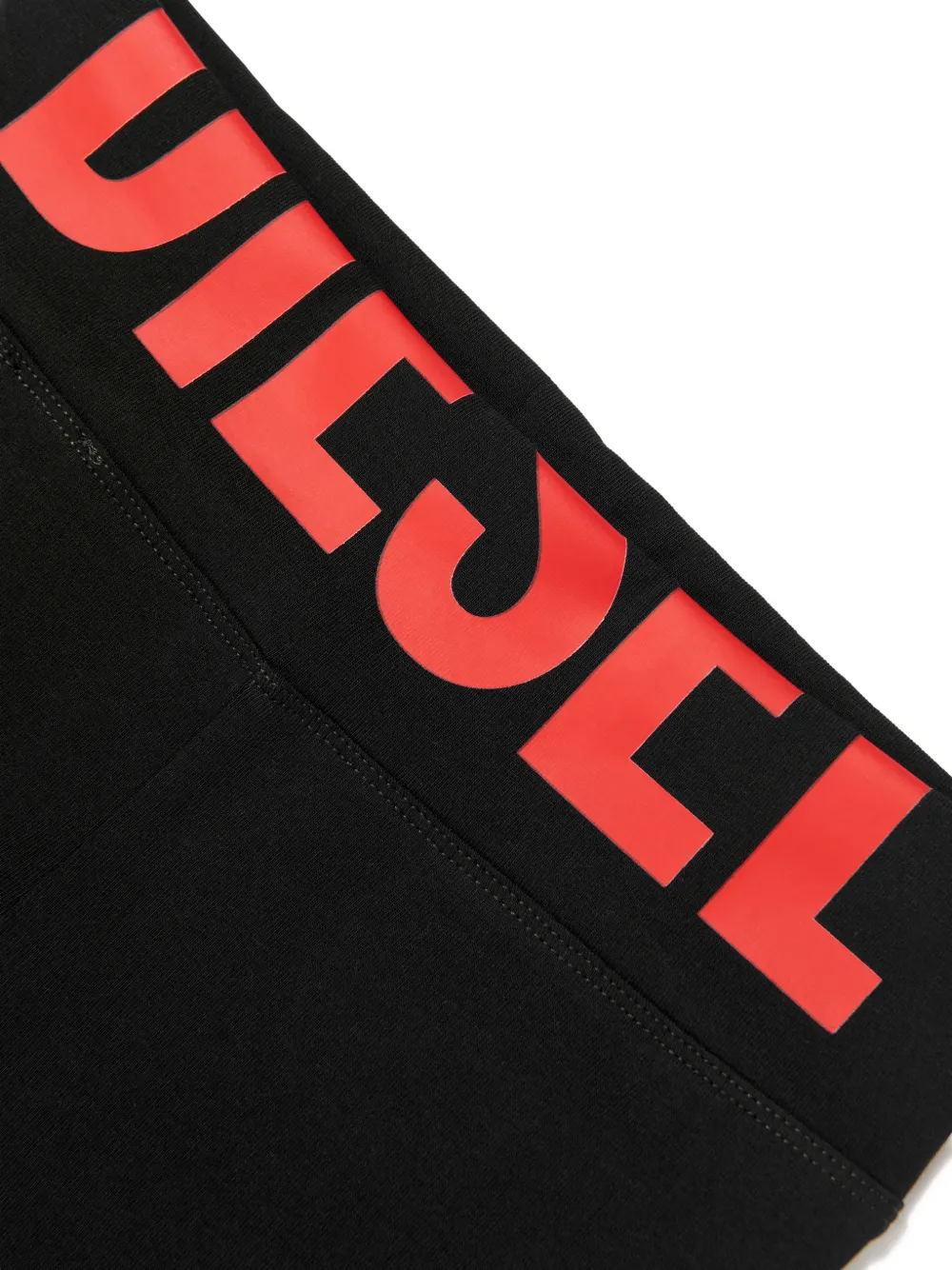 Diesel Kids Shorts met logoband Zwart