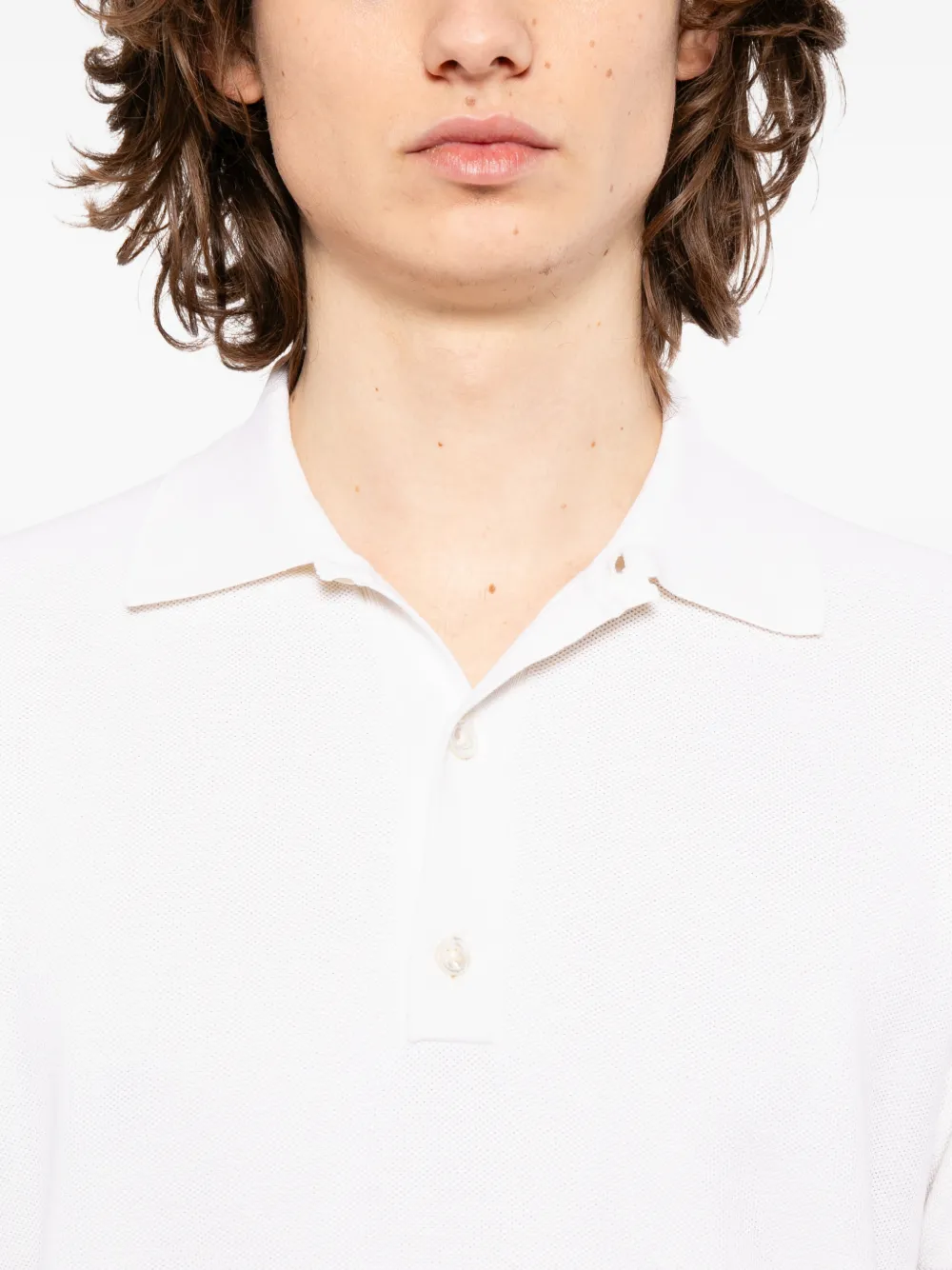 TOM FORD Piqué poloshirt Beige