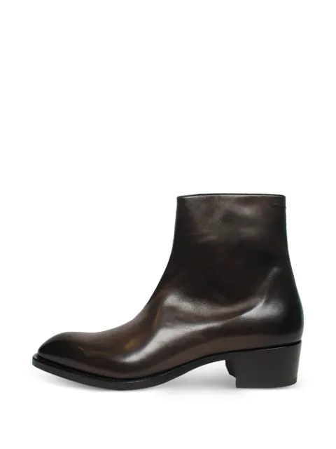 TOM FORD zip leather boots