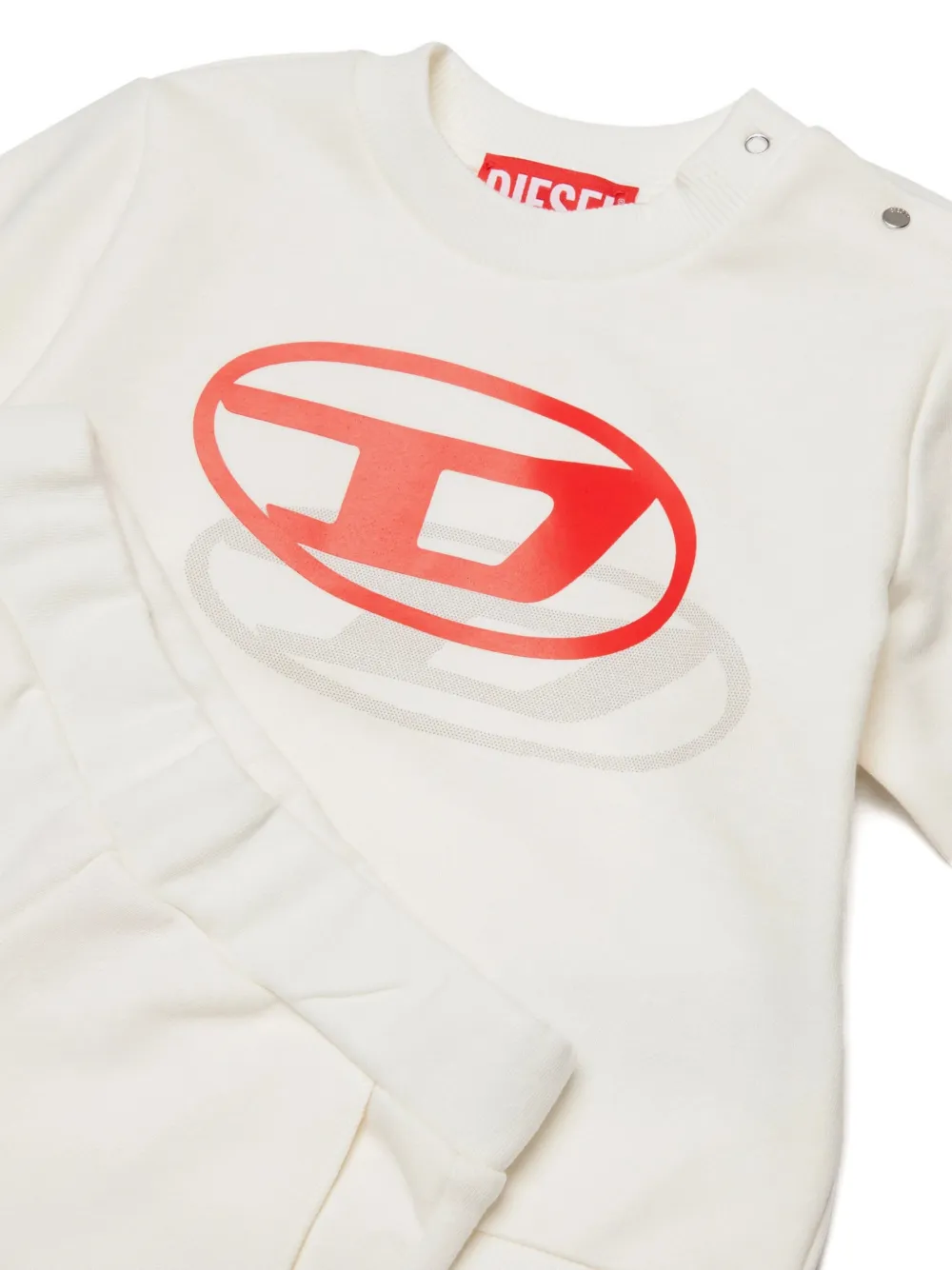 Diesel Kids Shorts set met logoprint Wit