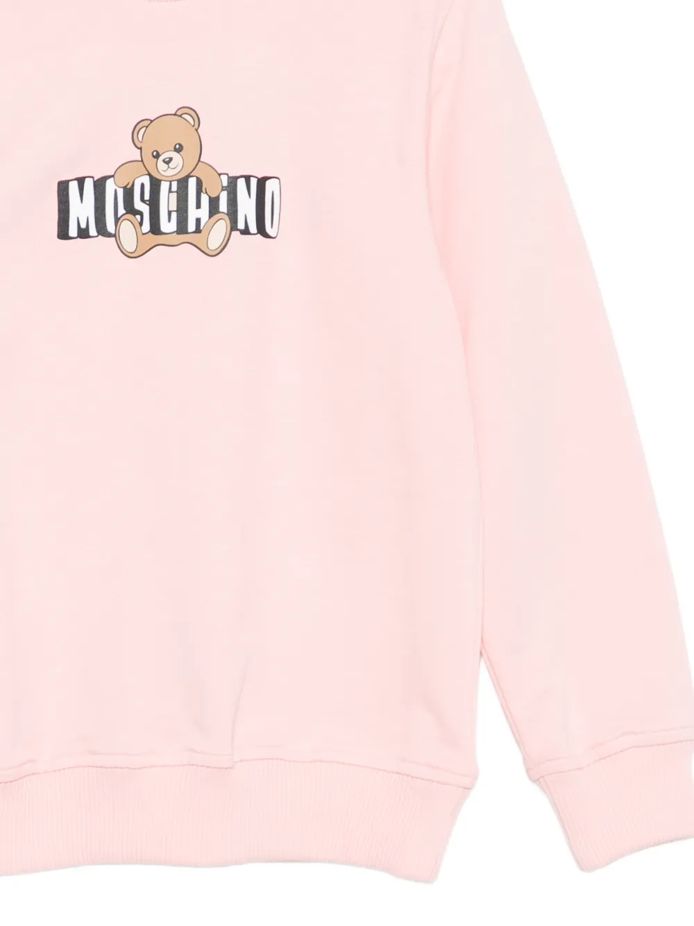 Moschino Kids Sweater met teddybeerprint Roze
