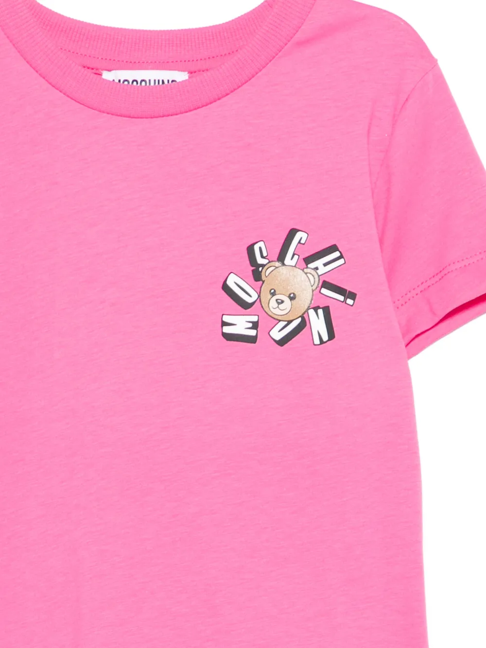 Moschino Kids T-shirt met grafische print Roze
