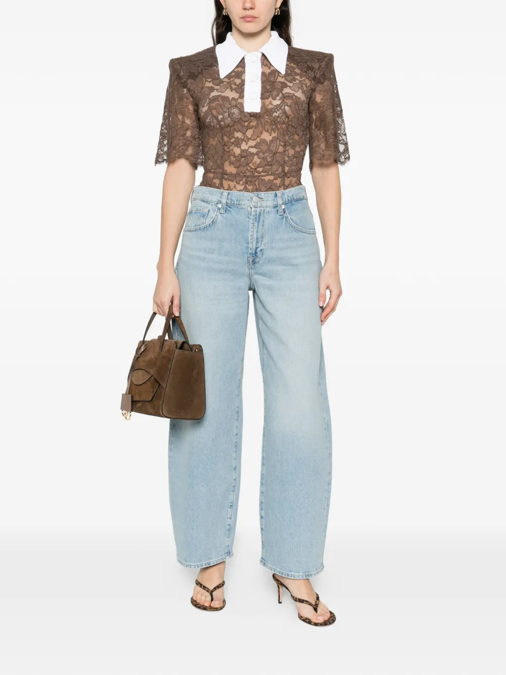 7 For All Mankind Bonnie jeans Blauw