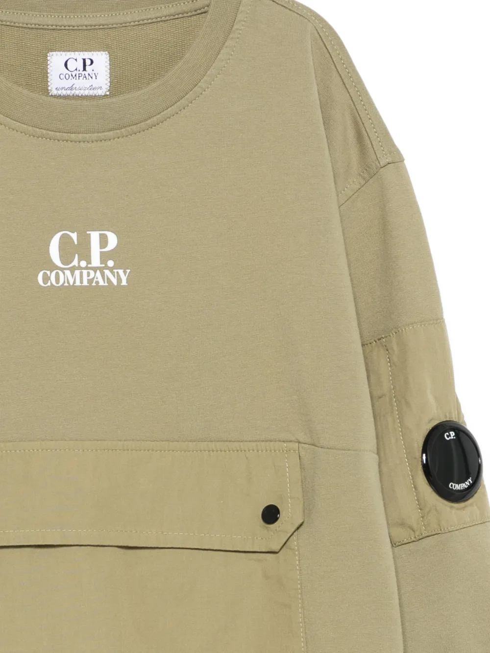  C.p. Company Kids Pocket Sweater - Green 