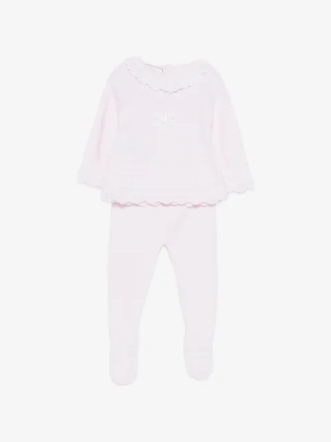 Paz Rodriguez lace-trim trousers set