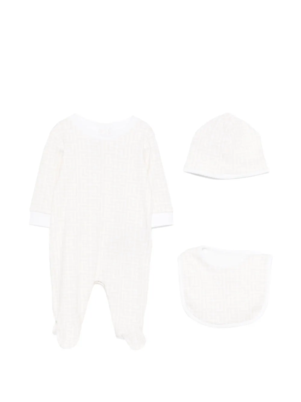 Balmain Kids patterned babygrow set (set of three) - Toni neutri