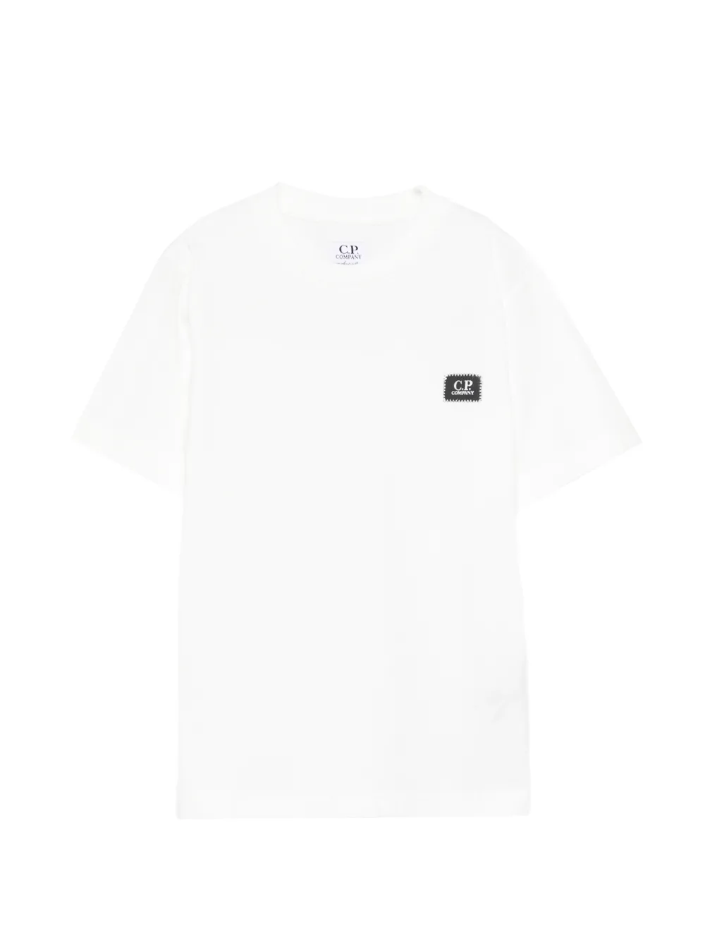 C.P. Company Kids logo-patch T-shirt - Bianco