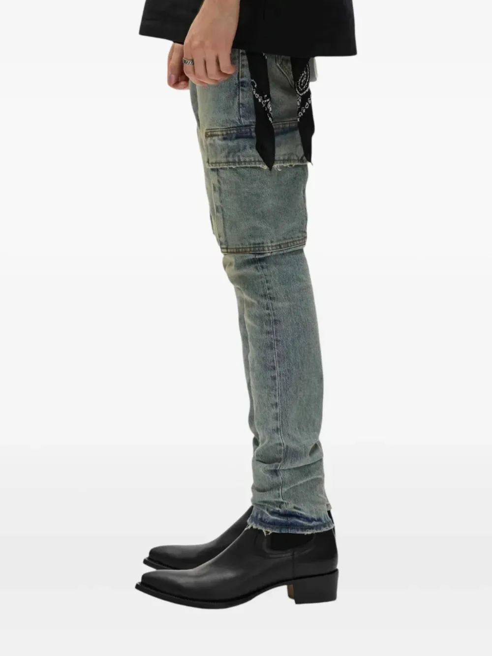 Purple Brand Cargo skinny jeans Blauw