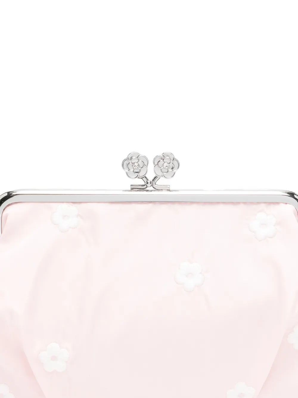 Floral-Pattern Clutch Bag