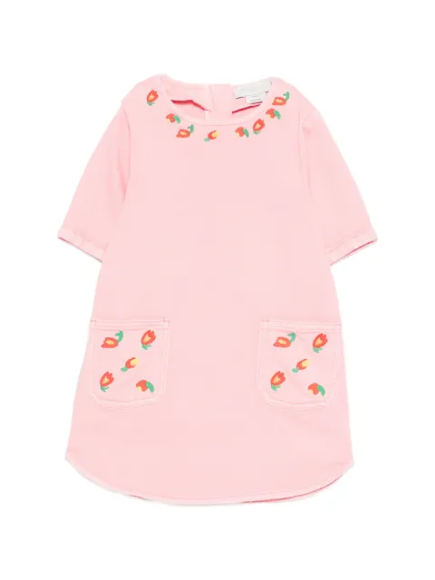 Stella McCartney Kids embroidered pocket denim dress