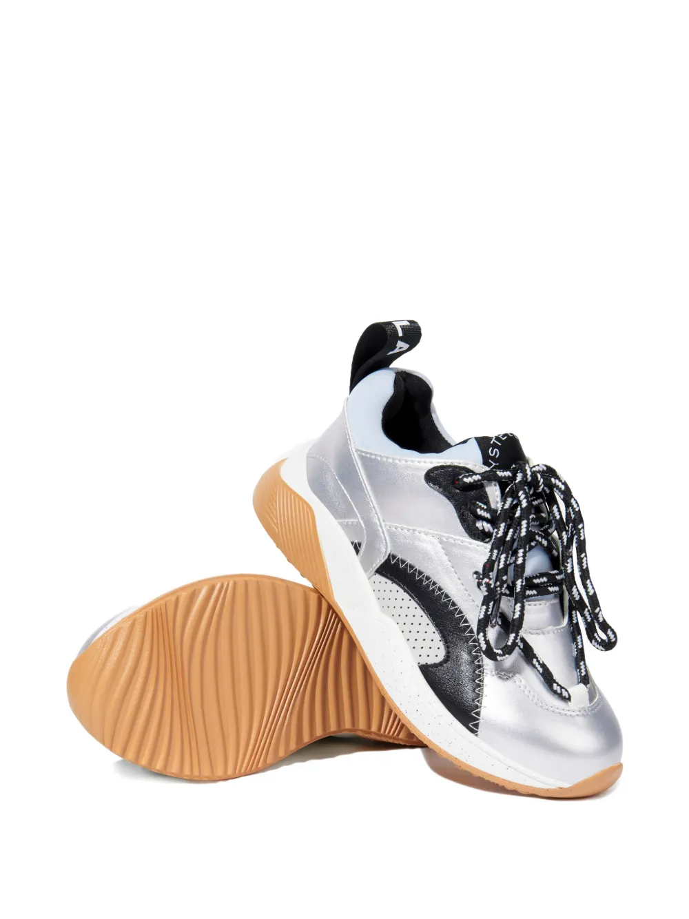 Stella McCartney Kids Sneakers met vlakken Zilver