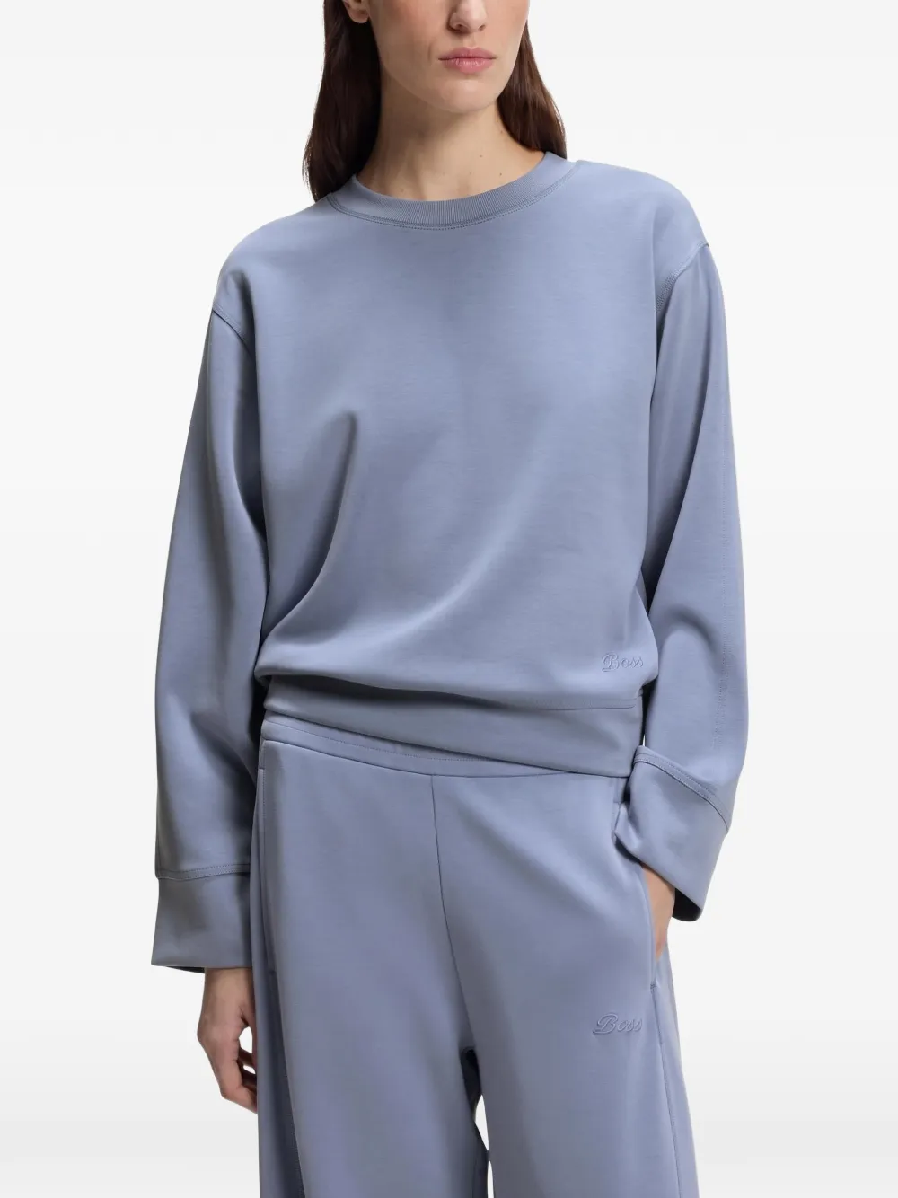 BOSS C_Exandra sweater met lange mouwen Blauw
