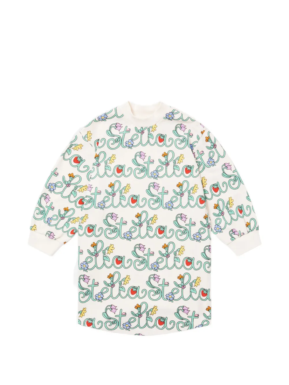 Stella McCartney Kids floral long-sleeves dress - Toni neutri